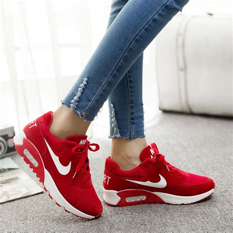 all red sneakers womens